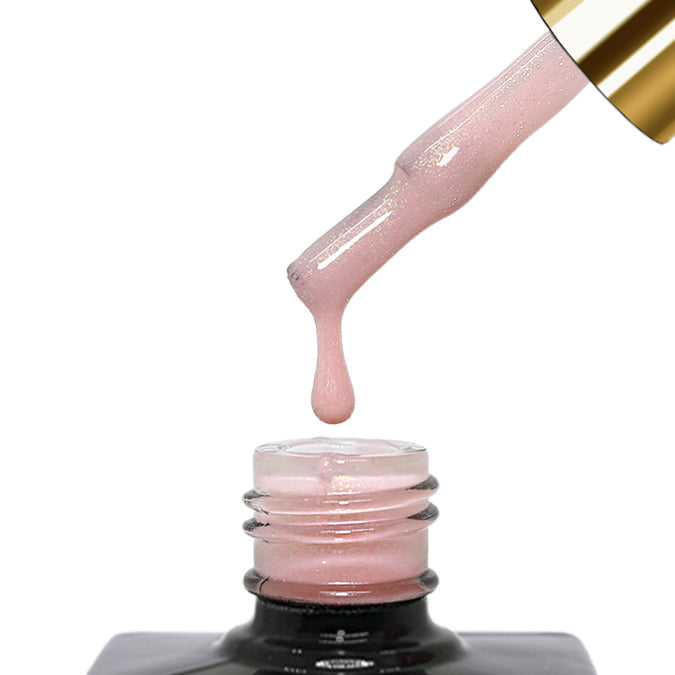 Glitterbels Brush On Builder Gel Peach Shimmer CTC NAIL SUPPLIES