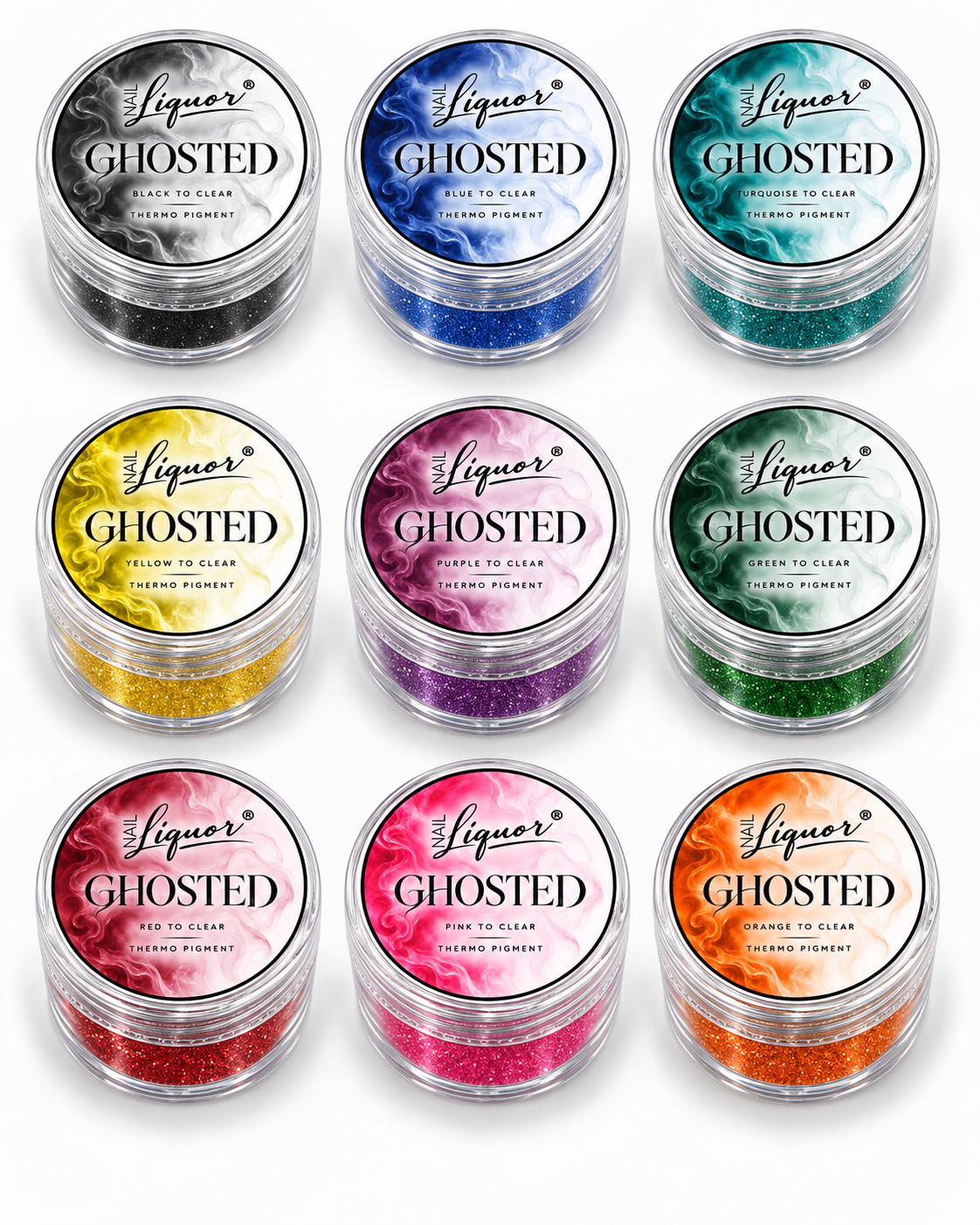 Ghosted – Thermochromic Pigment Collection | 5g | 9 Colours