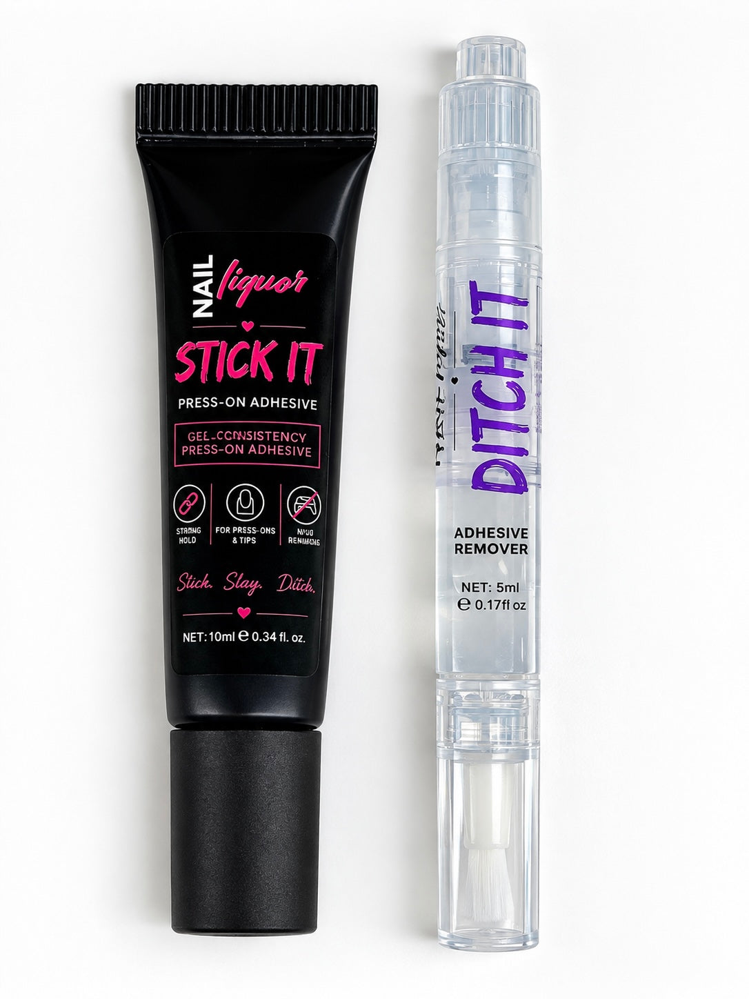 Stick It & Ditch It Press-On Nail Adhesive & Remover Duo