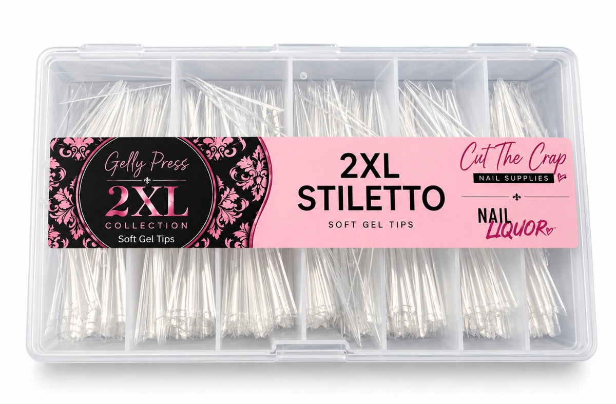 2XL Stiletto Nail Extension Tips – Extra Long Nail Tips