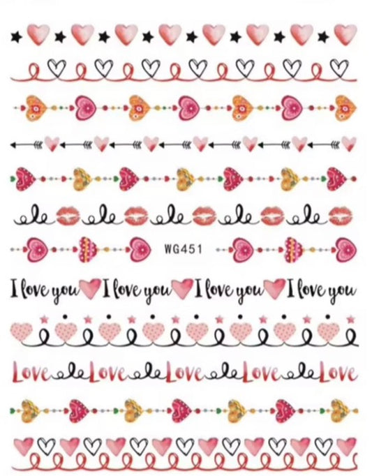 I Love You Stickers