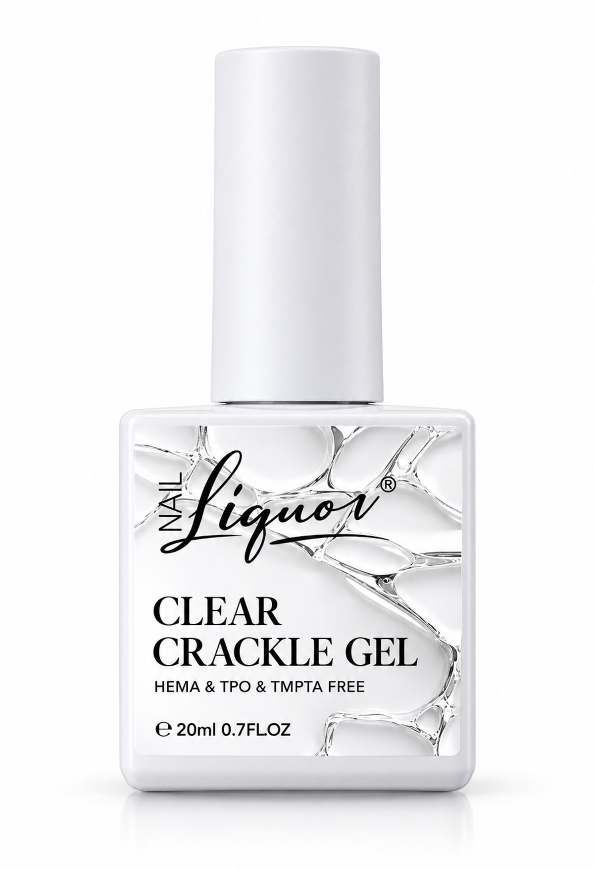 Clear Crackle Gel – 20ml | Nail Art Effect Gel