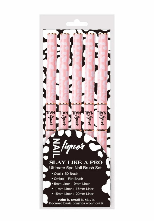 Slay Like A Pro – Ultimate 5-Piece Nail Brush Set