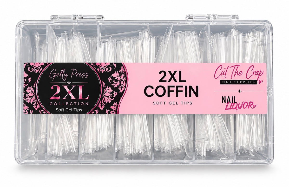 2XL Coffin Nail Extension Tips – Extra Long Nail Tips