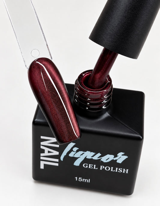 After Dark – Deep Burgundy Cat Eye Gel Polish | Nail Liquor 15ml