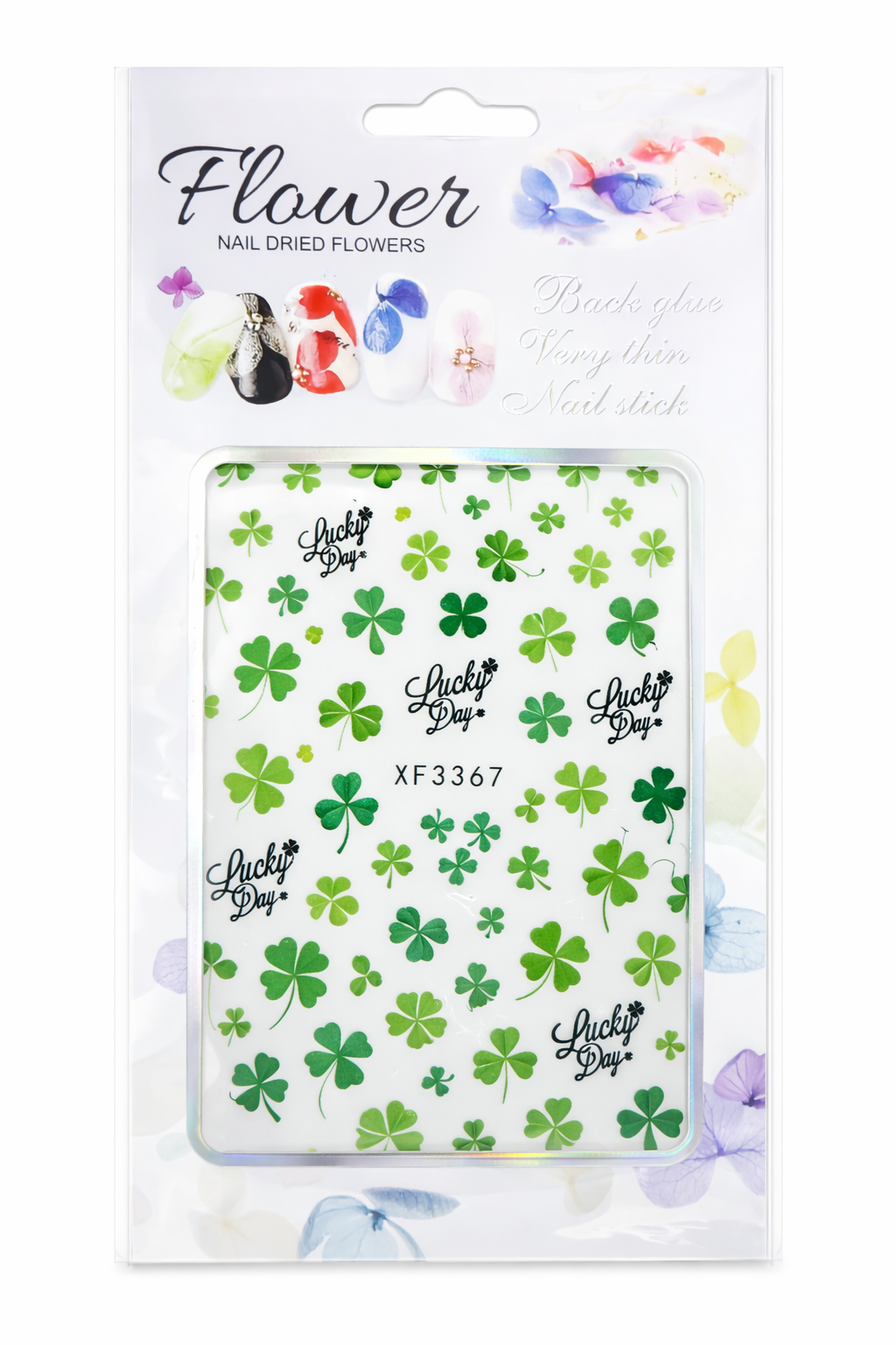 🍀 St Patrick’s Day Shamrock Nail Stickers – Lucky Day Decals