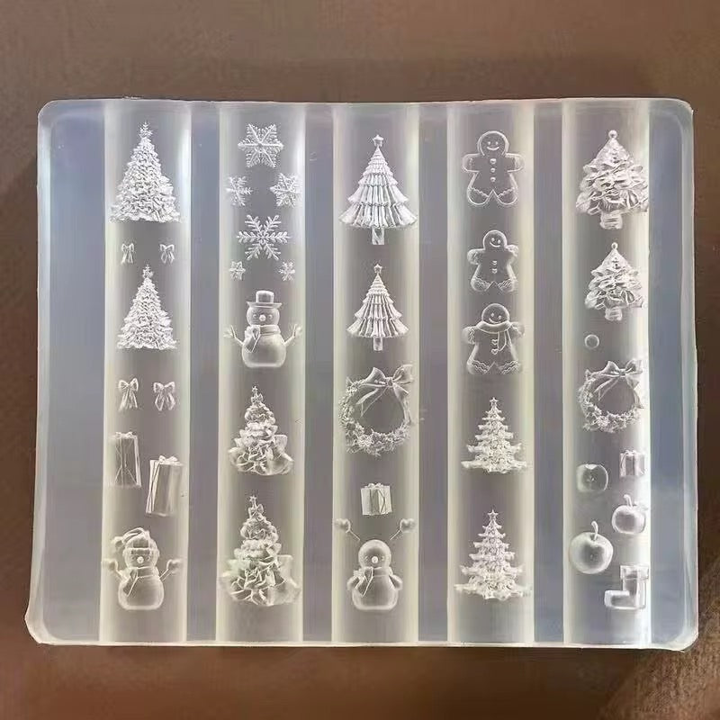 3D UV Silicone Mold - Christmas Designs