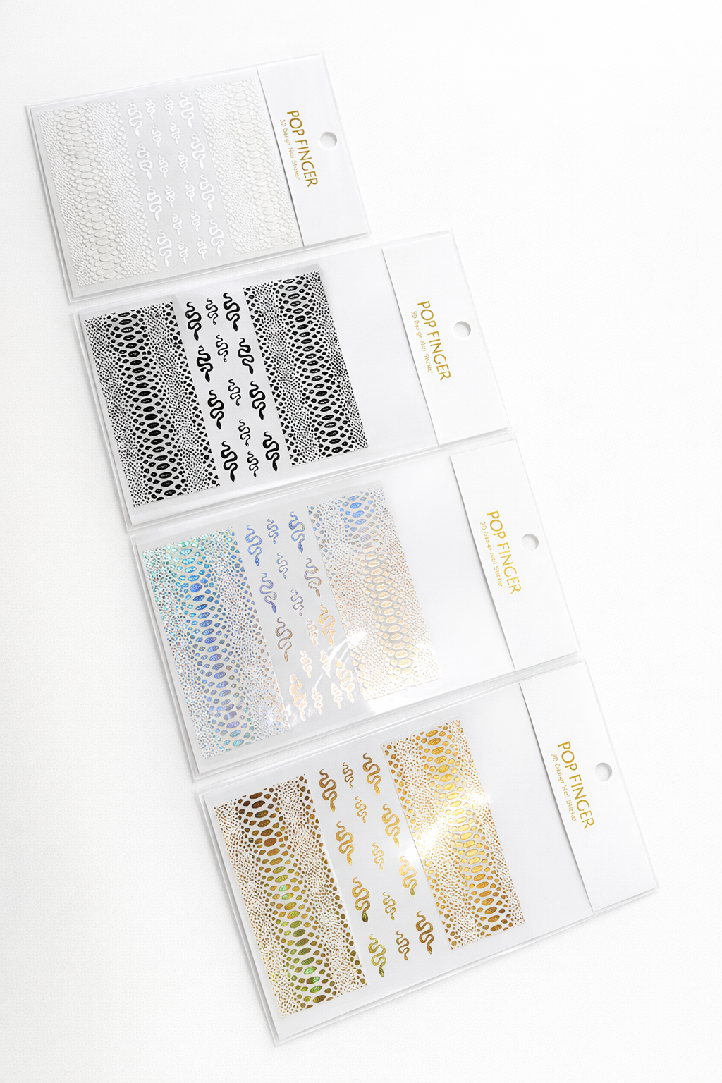 Snake Print Nail Stickers