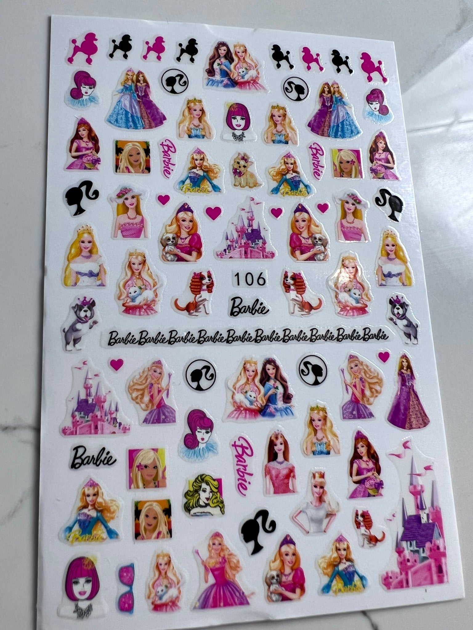 Barbie sticker barbie sticker sales