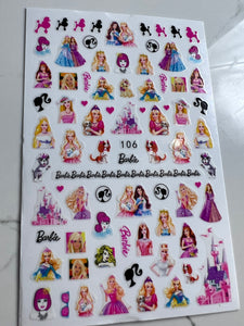 Princess Barbie Stickers