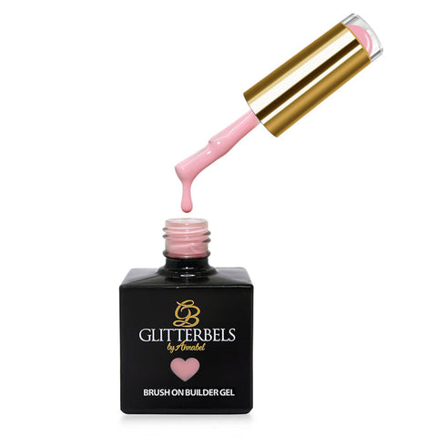 Glitterbels Brush On Builder Gel - Strawberries & Cream