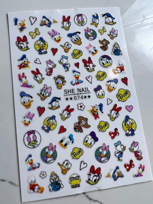 Mrs and Mr Duck Stickers