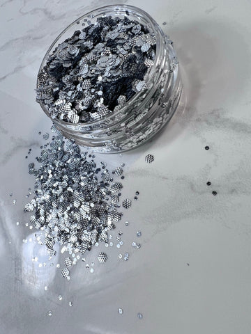 Metallic Scales - Silver