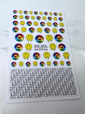 Rainbow emoji - Nail Stickers