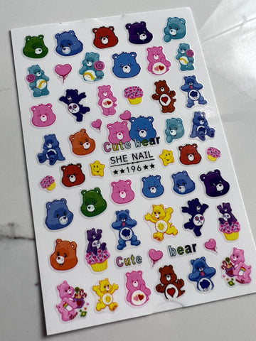 Cute Bear - Care Bear Stickers