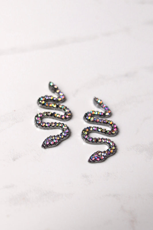 Snake Charms - Black AB