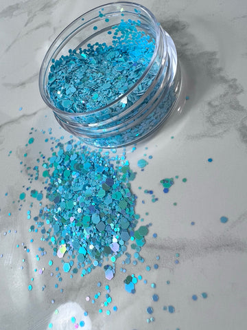 Pastel Blue - Glitter